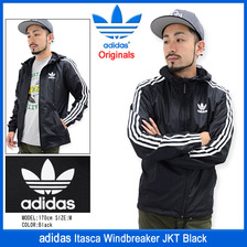 adidas Originals Itasca Windbreaker JKT Black AB7491画像