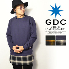 GDC CHECK LAYERED SWEAT M31045画像