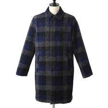 MAISON KITSUNE OVERSIZE CHECK CLASSIC COAT画像