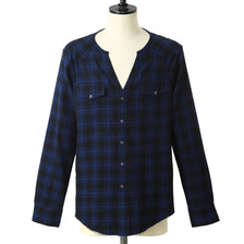The Letters Flannel Check Cutting Western Shirt FW15-LS002A画像