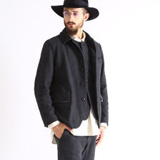 GOLD COTTON / WOOL HERRINGBONE COVERALL GL13382画像