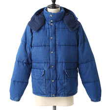 GOLD &times; SUGAR CANE 10oz. DENIM HOODED DOWN JACKET GL13426画像