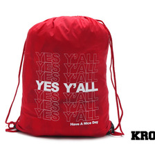 KROD YES YALL GYMSACK RED画像