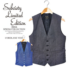 Subciety LIMITED CORDLANE VEST 20067画像
