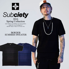 Subciety BORDER SUMMER SWEATER 10329画像