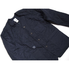 POST OVERALLS #2126 DV HI-COUNT POPLIN QUILT JACKET/navy画像