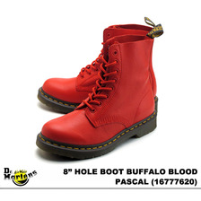 Dr.Martens WOMEN'S 8 EYELET BOOT PASCAL BUFFALO BLOOD 16777620画像