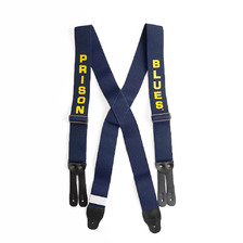 PRISON BLUES Suspenders Flat Standard Leather End画像