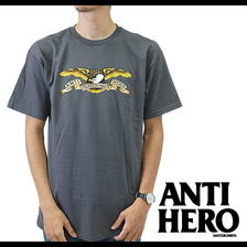 ANTIHERO Eagle tee Charcoal画像