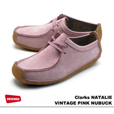 Clarks Women's NATALIE VINTAGE PINK NUBUCK 26111545画像