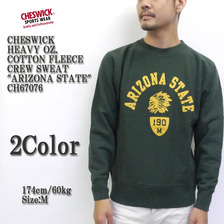 CHESWICK HEAVY OZ. COTTON FLEECE CREW SWEAT "ARIZONA STATE" CH67076画像