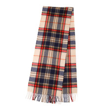 Begg Scotland Niven Muffler-Natural Navy- 30x170画像