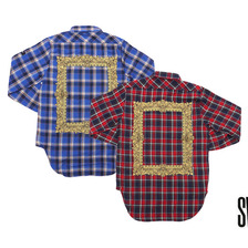 SWAGGER LONG BACK HEM FLAME L/S SHIRT画像