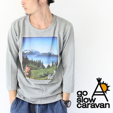go slow caravan 鹿の子 7分袖 TEE (登山) 331937画像