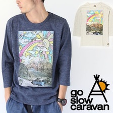 go slow caravan 鹿の子 7分袖 TEE (旅) 331934画像