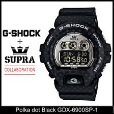 G-SHOCK × SUPRA Polka dot Black GDX-6900SP-1画像