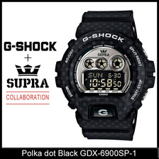 G-SHOCK &times; SUPRA Polka dot Black GDX-6900SP-1画像