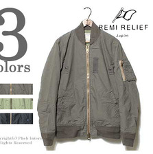 REMI RELIEF MA-1 Wフェイスコットンタイプライターフライトジャケット RN1517-3018画像