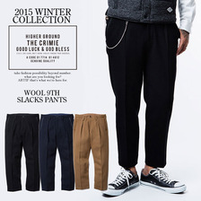 CRIMIE WOOL 9TH SLACKS PANTS C1E7-PT02画像