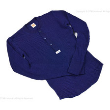 TROPHY CLOTHING インディゴ ヘビーサーマル ヘンリーロンT TR15AW-202画像