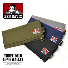 BEN DAVIS THREE FOLD LONG WALLET BDW-9076画像