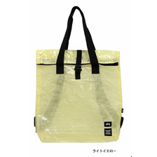 STUSSY &times; Herschel Supply Clear Yellow Tarpaulin Tall Tote Bag 134128画像