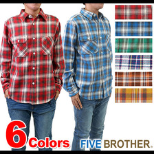 FIVE BROTHER エクストラヘビーネルワークシャツ 1515080画像