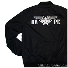 A BATHING APE LIGHT WEIGHT MA-1 BLACK 1B70-140-003画像