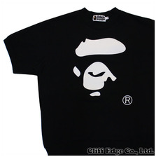 A BATHING APE APE FACE SHORT SLEEVE SWEAT CREWNECK 1B70-113-005画像