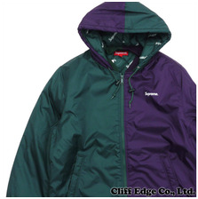 Supreme 2-Tone Hooded Sideline Jacket DARK GREEN画像