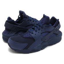 NIKE AIR HUARACHE RUN MIDNIGHT NAVY/MID NAVY-MID NVY 318429-440画像