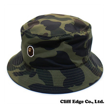 A BATHING APE 1ST CAMO BUCKET HAT GREEN 1B80-380-003画像
