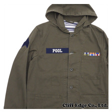 the POOL aoyama MILITARY COVER-ALL JACKET OD画像