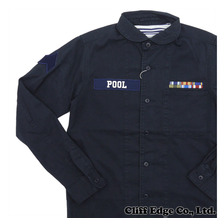 the POOL aoyama MILITARY SHIRTS JACKET NAVY画像