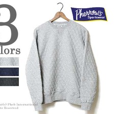 Pherrow's キルティング 前Vガゼット スウェット 15W-PQVS1画像