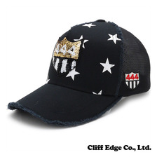 YOSHINORI KOTAKE DESIGN 444ロゴ STAR メッシュキャップ BLACK画像