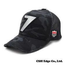 YOSHINORI KOTAKE DESIGN 7ロゴ リフレクター CAMO メッシュキャップ BLACK画像
