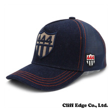 YOSHINORI KOTAKE DESIGN 444ロゴ DENIM メッシュキャップ INDIGO画像