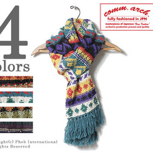 comm. arch. by Joe Mc HAND KNITTED SCARF画像