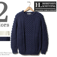 H. ROBINSON KNITTING by Joe Mc HAND KNITTED FISHERMAN'S JUMPER画像