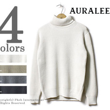 AURALEE SUPERFINE KNIT TURTLE NECK P/O A6AT03RK画像