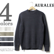 AURALEE SUPERFINE WOOL RIB KNIT P/O A6AP01RK画像