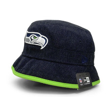 NEW ERA SEATTLE SEAHAWKS STUNT BUCKET HAT NAVY HEATHER QTNESSH043画像