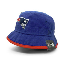 NEW ERA NEW ENGLAND PATRIOTS STUNT BUCKET HAT ROYAL BLUE HEATHER QTNENEP057画像