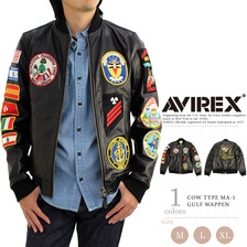 AVIREX COW TYPE MA-1 GULF WAPPEN 6151126画像