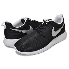 NIKE ROSHERUN GS blk/mtllc slv-wht-wht 599728-021画像