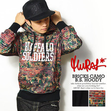 MURAL BRICKS CAMO B.S. HOODY 15MU-AW-15画像