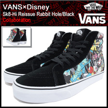 VANS &times; Disney Sk8-Hi Reissue Rabbit Hole/Black VN-03CAHSA画像