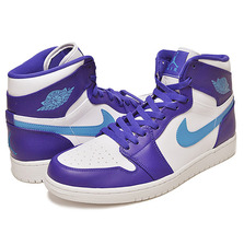 NIKE AIR JORDAN 1 RETRO HIGH BRIGHT CONCORD/BL LAGOON-WHITE 332550-442画像