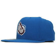 Mitchell & Ness COLORADO AVALANCHE SOLID LOGO SNAPBACK BLUE LVMNCLA013画像